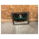 Heineken Advertising mirror 14ï¿½ x 17ï¿½