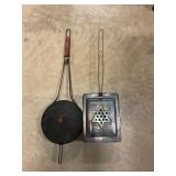 Vintage campfire popcorn poppers