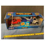Hard-body plastic tow truck & car