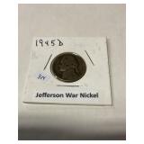 Jefferson War Nickel 1945D