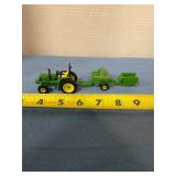 John Deere 6400 with bailer