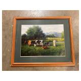 Country girl framed canvas 22ï¿½ x 18ï¿½