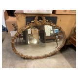 Oval hanging mirror 38ï¿½ x 31ï¿½