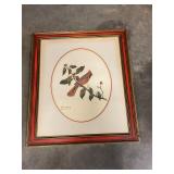 Cardinal print signed by Charles Crums Jr.