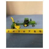John Deere tractor with silage chopper