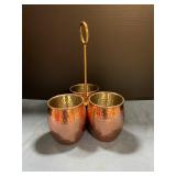 Copper caddy holder