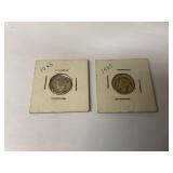 1945 Mercury Silver Dimes