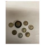 Assorted dates Mercury Silver dimes