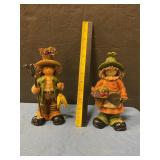 Scarecrow fall-themed figures