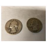 1943 & 1944 Silver Quarters