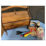 Sewing box with extras