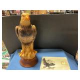 15ï¿½ T Eagle figure & marble eagle block
