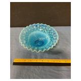 Hobnail crimped unmarked Fenton Bowl
