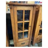 Storage cabinet with wood shelves & drawer 54ï¿½ T