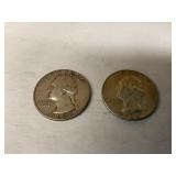 1963 & 1964 Silver Quarters