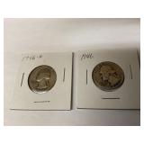 1946 Silver Quarters