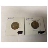 Set of  1950-D Nickels