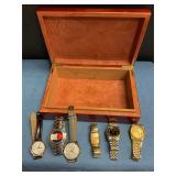 Watches in wood case