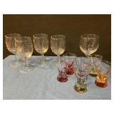 Goblets & shot glasses