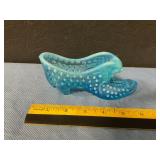 Hobnail Cat Head Slippers unmatched Fenton