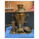 Antique Russian brass samovar