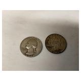 1952 & 1954 Silver Quarters