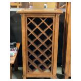 Wooden wine rack cabinet insert