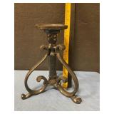 Vintage iron candle holder