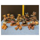 Assorted bear figurines