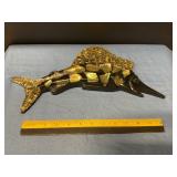Vintage acrylic resin swordfish wall plaque