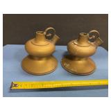 Vintage brass spouted pot