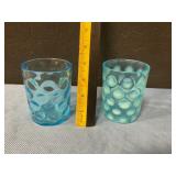 Coin spot glass tumblers