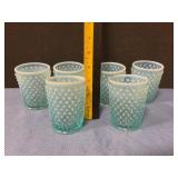 Hobnail tumblers  unmarked Fenton