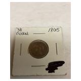 1865 3 Cent nickel