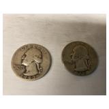1943 & 1944 Silver Quarters