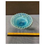 Hobnail crimped unmarked Fenton Bowl