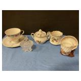 Sugar/creamer set , 50th cup/ saucer & extras