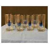 Vintage mid-century design  glasses set of 8
