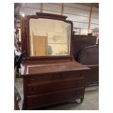 Dresser with mirror
