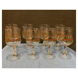 Holly Berry holiday water goblets