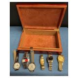 Watches in wood case