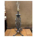 Table lamp Rustic Wrought Iron Needs Shade 30ï¿½ T