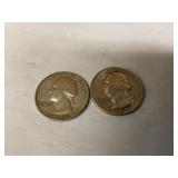 1956 & 1959 Silver Quarters