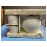 Porcelain white tea set from Pier 1