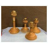 Copper candlestick holders 10ï¿½ & 7ï¿½