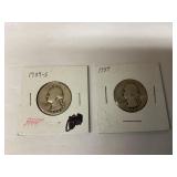 1939-S & 1939 Silver Quarters