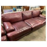 Sofa brown leather  94ï¿½ L matches 138