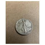 1943-D  Walking Liberty Silver Half Dollar