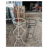 Wrought iron flower pots