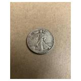1945 Walking Liberty Silver Half Dollar